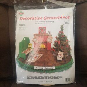 Vintage NeedleMagic Decorative Centerpiece Kit 1673 Country Christmas